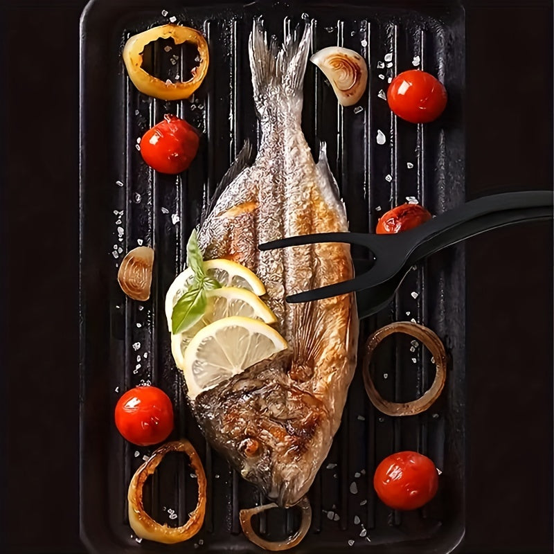 Nylon Cooking Tongs | 2-in-1 Spatula Combo Heat-Resistant