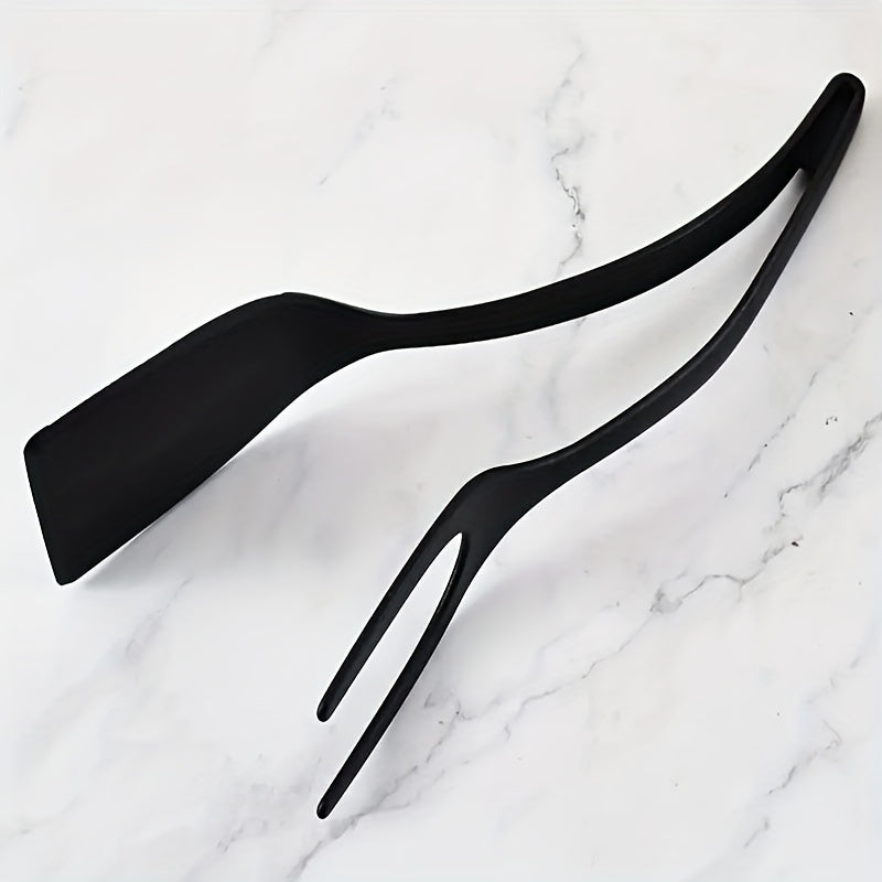 Nylon Cooking Tongs | 2-in-1 Spatula Combo Heat-Resistant