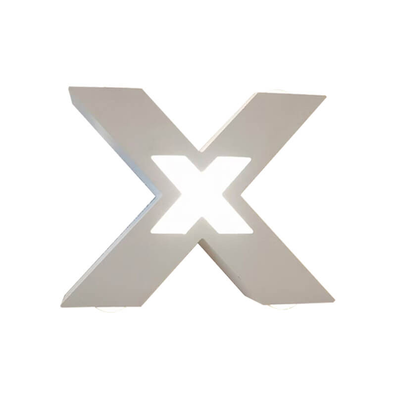 Modern Outdoor Wall Light | X-Shape LED Waterproof Design