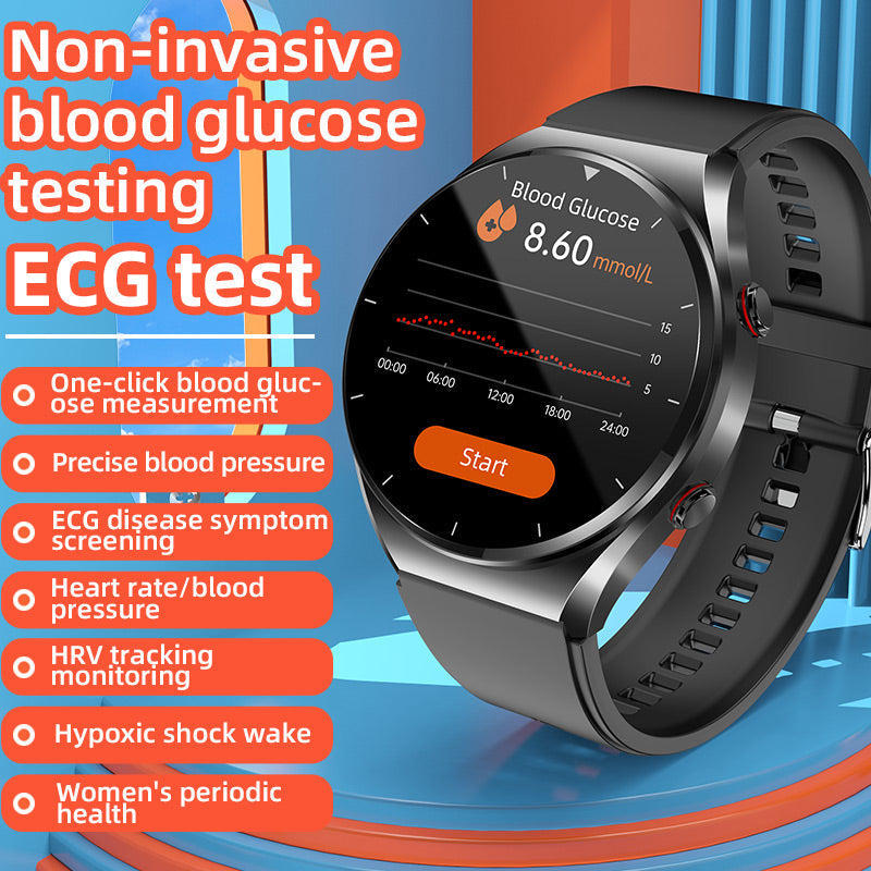 Health Monitoring Smart Watch | Advanced ECG & Blood Glucose Tracking