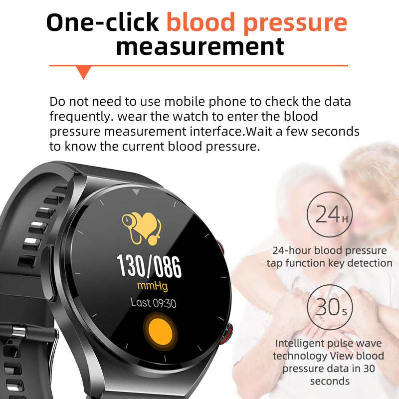 Health Monitoring Smart Watch | Advanced ECG & Blood Glucose Tracking