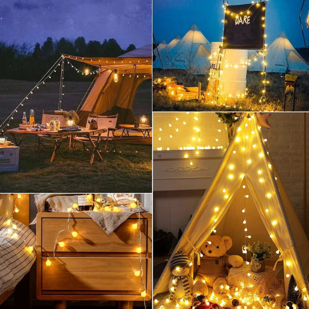 Solar String Lights | Waterproof Outdoor LED Globe Lights