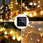Solar String Lights | Waterproof Outdoor LED Globe Lights