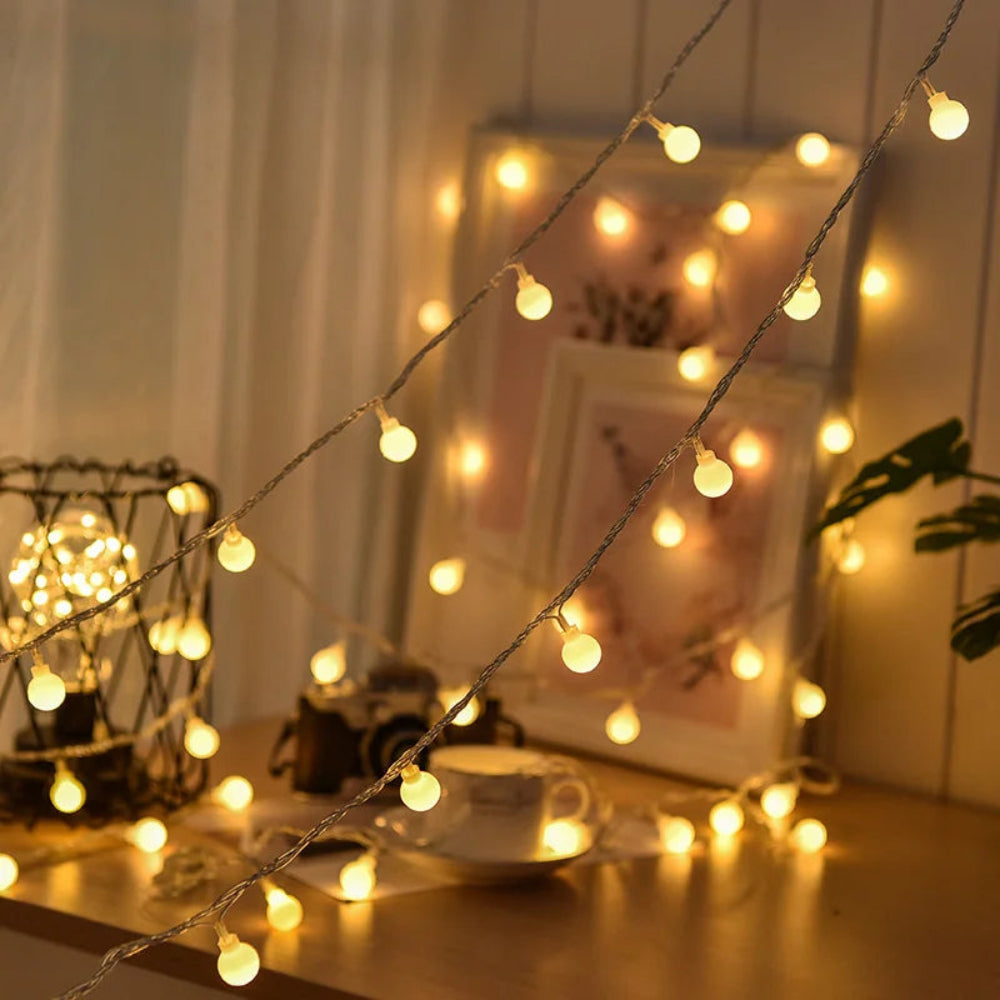 Solar String Lights | Waterproof Outdoor LED Globe Lights