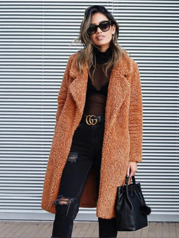 Plush Teddy Coat | Long Oversized Winter Outerwear