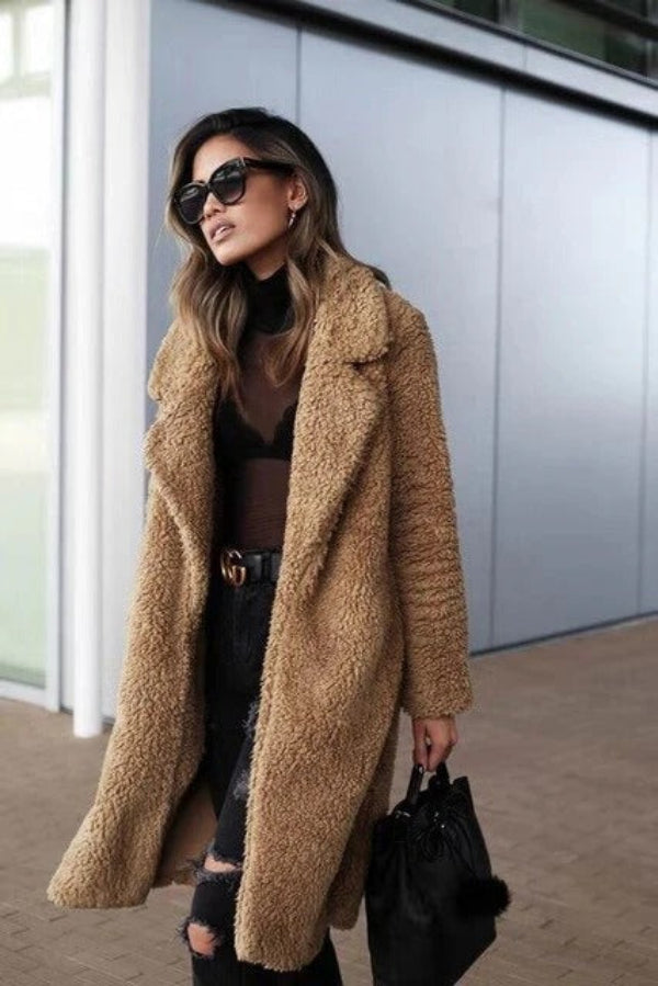 Plush Teddy Coat | Long Oversized Winter Outerwear