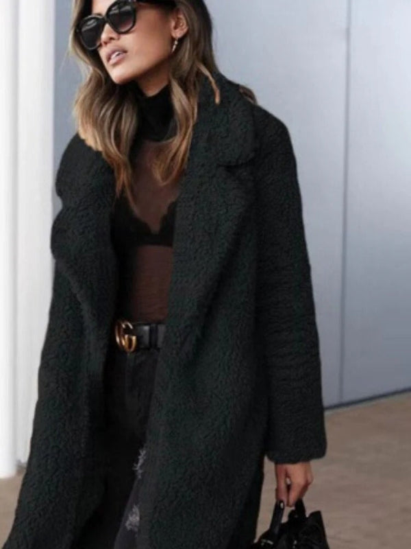 Plush Teddy Coat | Long Oversized Winter Outerwear