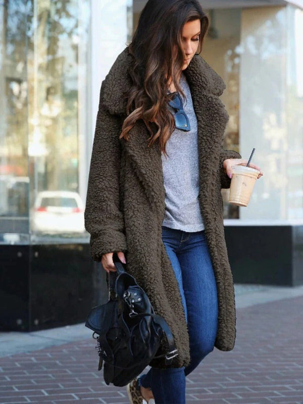 Plush Teddy Coat | Long Oversized Winter Outerwear