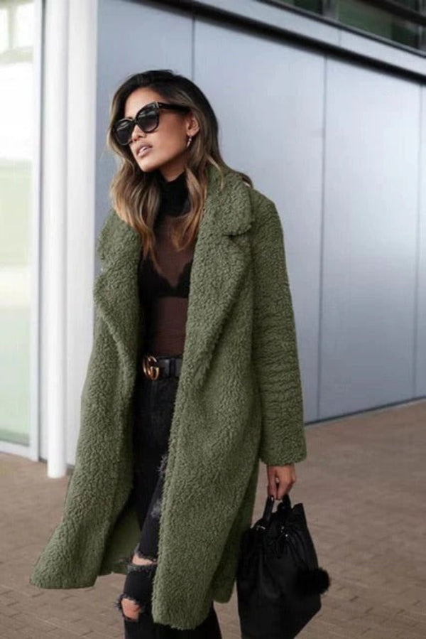 Plush Teddy Coat | Long Oversized Winter Outerwear