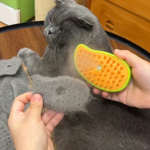 Pet Grooming Steam Brush | Soft Bristle Technology