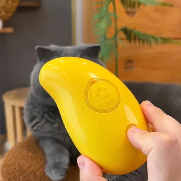Pet Grooming Steam Brush | Soft Bristle Technology