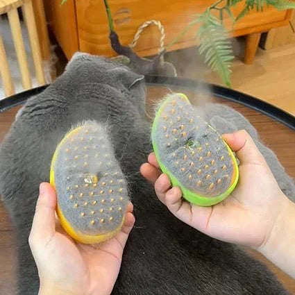 Pet Grooming Steam Brush | Soft Bristle Technology