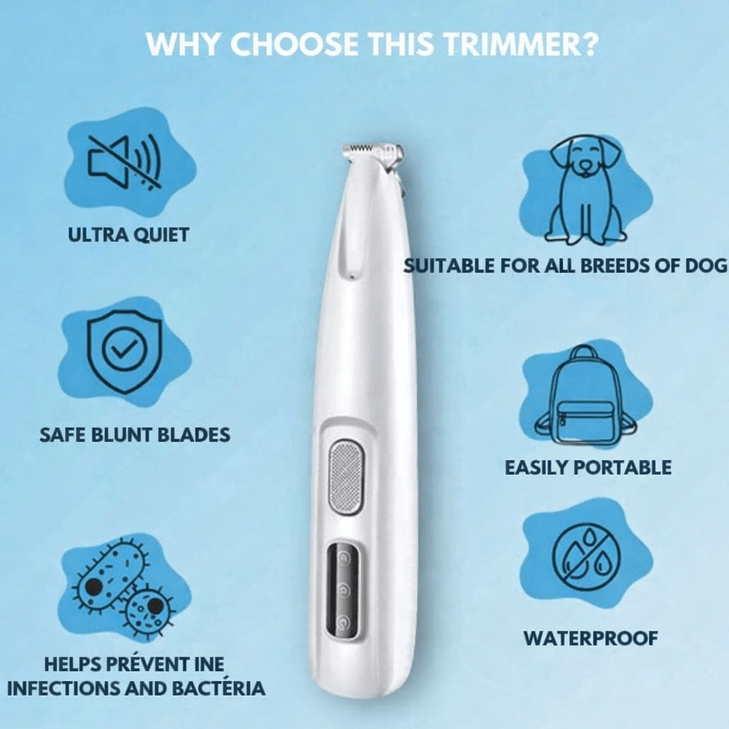 Pet Grooming Trimmer | Ultra Quiet Ceramic Blade Design