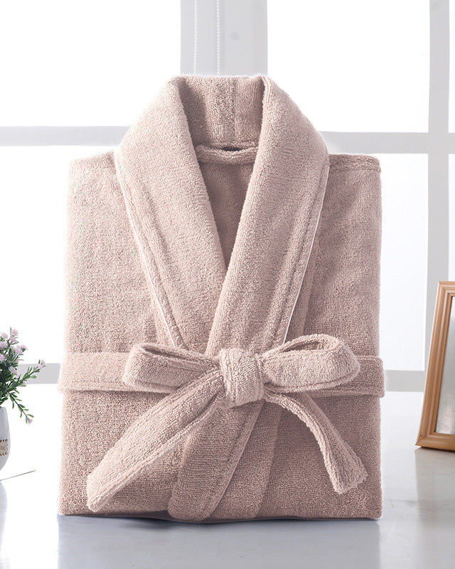 Premium Cotton Bathrobe | Plush Terry Cloth Spa Robe