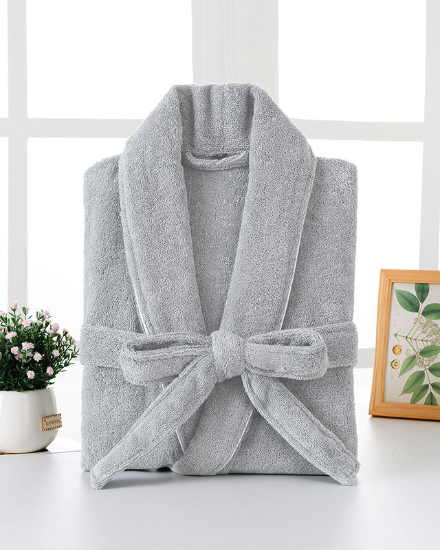 Plush Cotton Bathrobe | Premium Terry Cloth Spa Robe