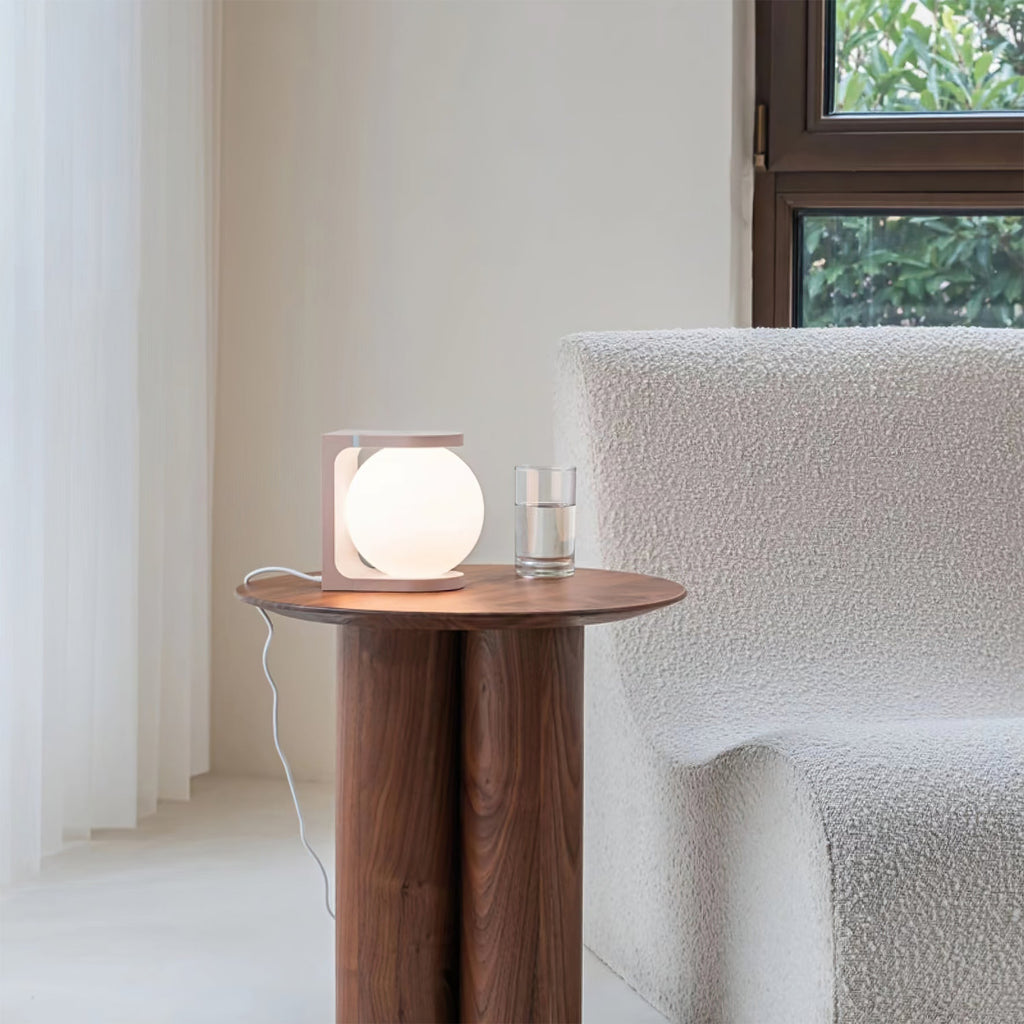 Modern Table Lamp | Wireless Charging Orb Design