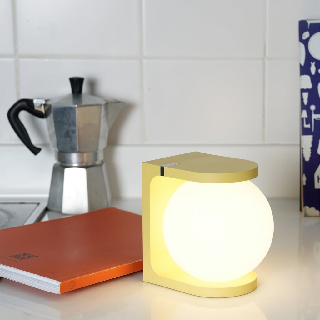 Modern Table Lamp | Wireless Charging Orb Design