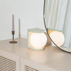 Modern Table Lamp | Wireless Charging Orb Design