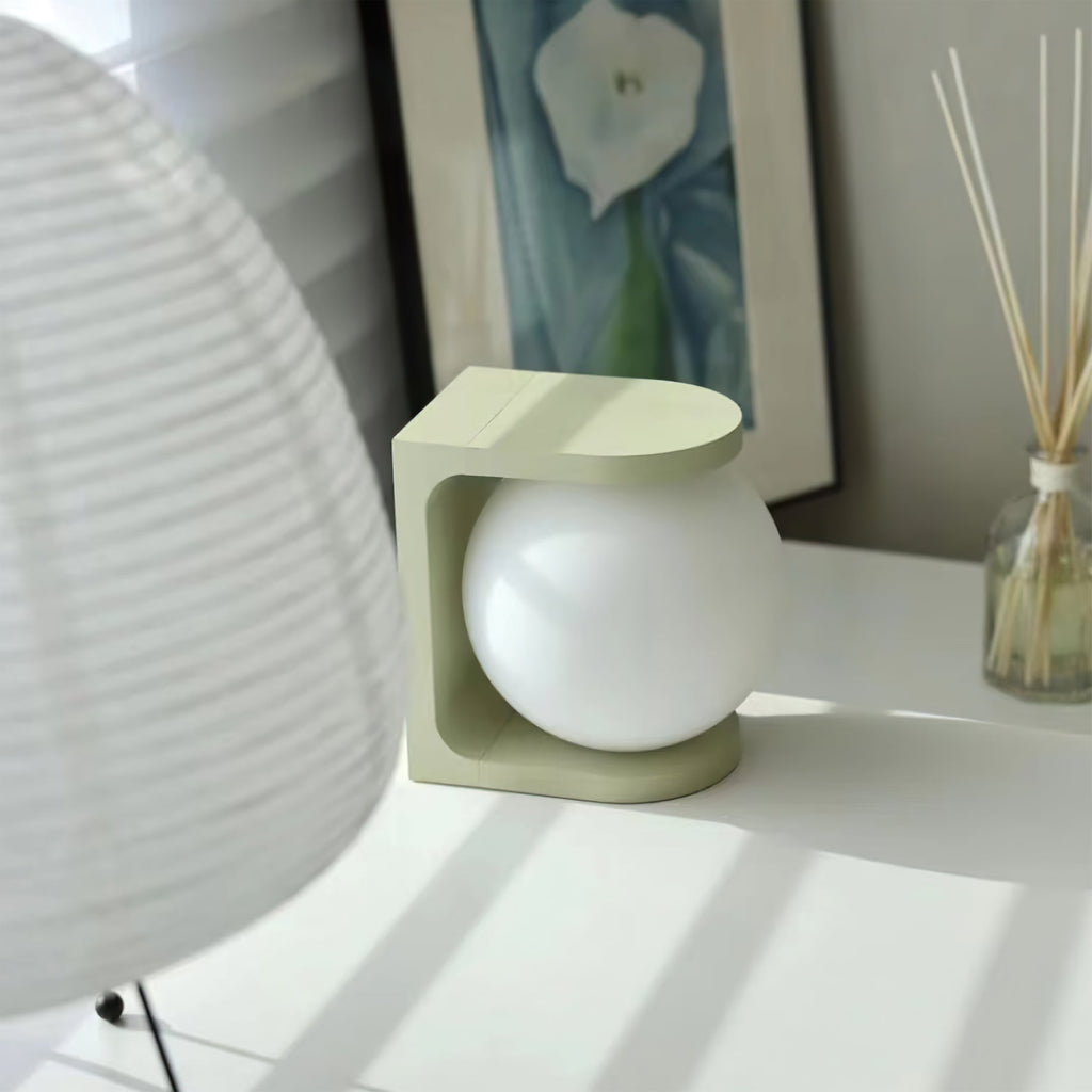Modern Table Lamp | Wireless Charging Orb Design