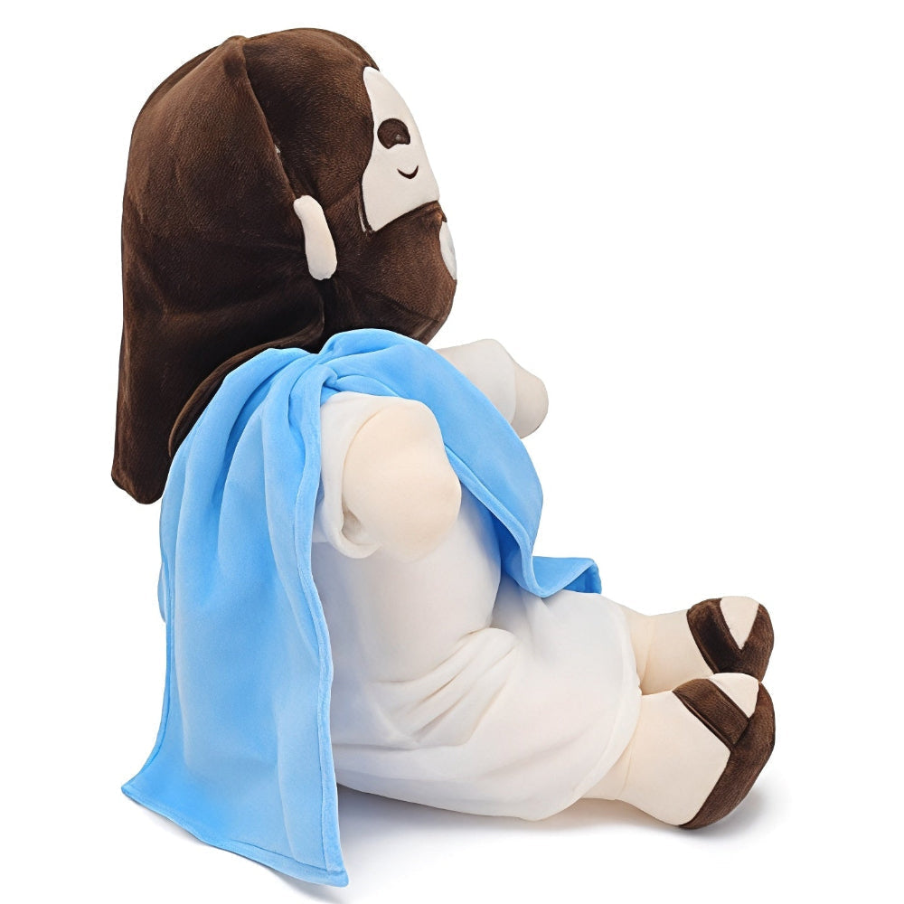 Interactive Breathing Plush Toy | Religious Sleep Aid with Light and Music