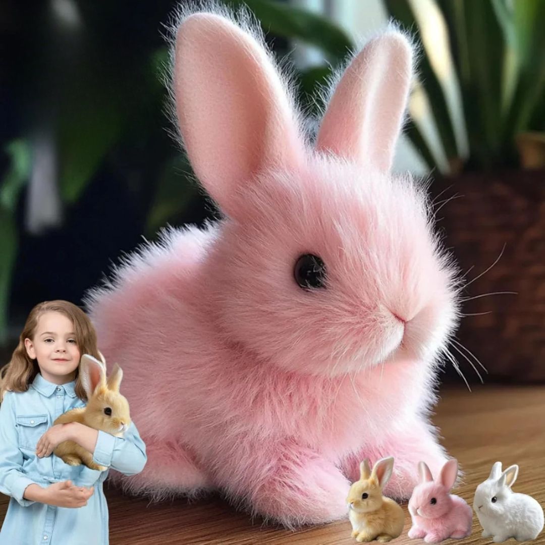 Pink Plush Bunny | Realistic Ultra-Soft Rabbit Toy