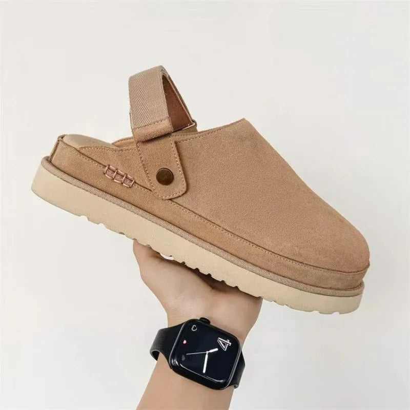 Cozy Shearling Slippers | Suede Winter House Shoes