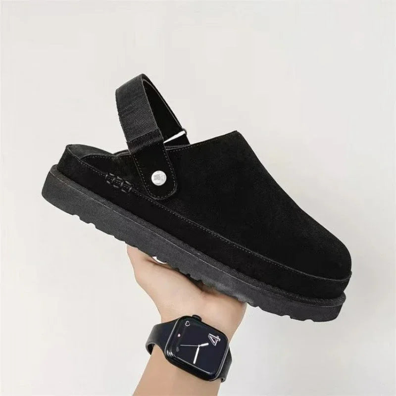 Cozy Shearling Slippers | Suede Winter House Shoes