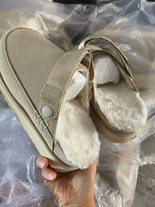 Cozy Shearling Slippers | Suede Winter House Shoes