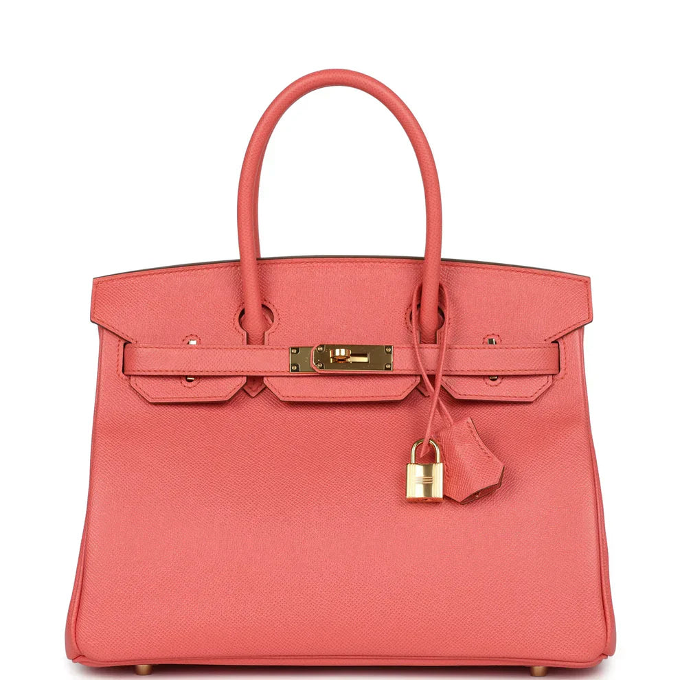 Classic Leather Tote Bag | Gold Hardware Lock Detail