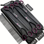Professional Pet Grooming Kit | Premium Stainless Steel Scissors Set