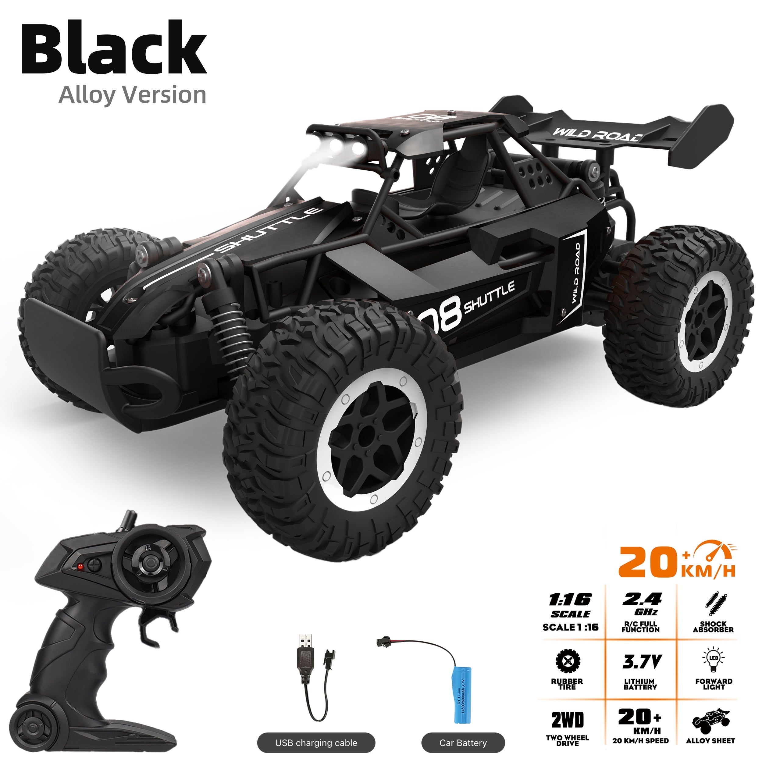 All-Terrain RC Vehicle | High-Speed Metal Off-Road Racer
