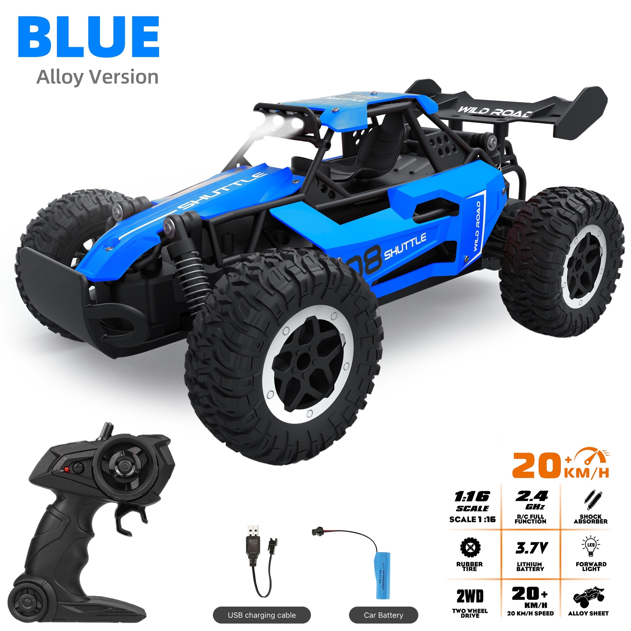 All-Terrain RC Vehicle | High-Speed Metal Off-Road Racer