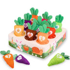 Montessori Carrot Plush Toy | Interactive Pull Root Sensory Learning Set
