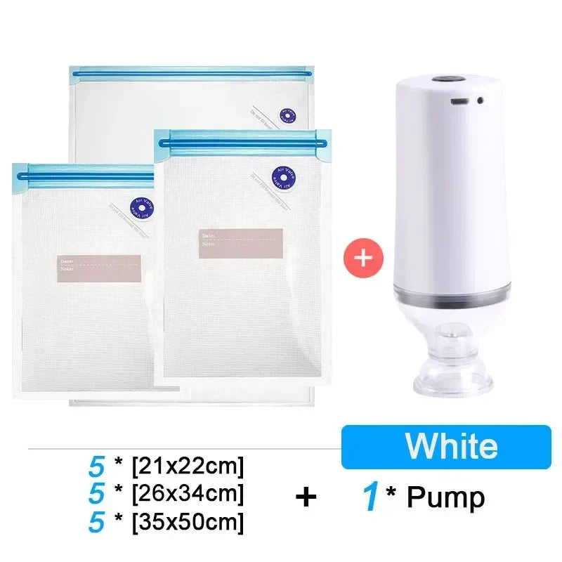 Portable Vacuum Sealer | USB Rechargeable Food Preserver