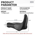 Ergonomic Mountain Bike Grips | Anti-Slip Rubber Design With Palm Support