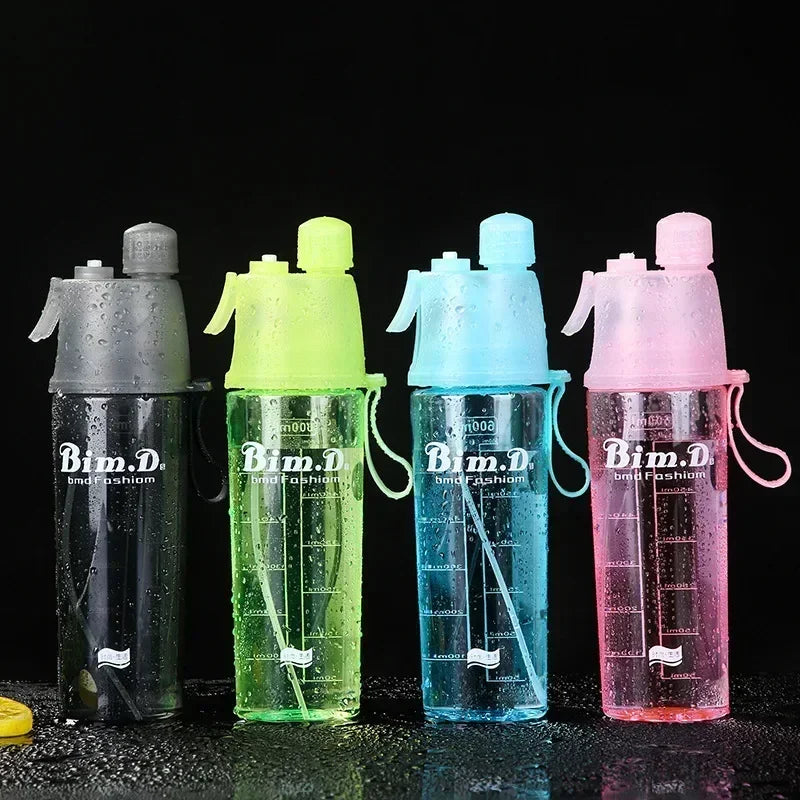Dual Function Sports Water Bottle | Mist Spray & Hydration System