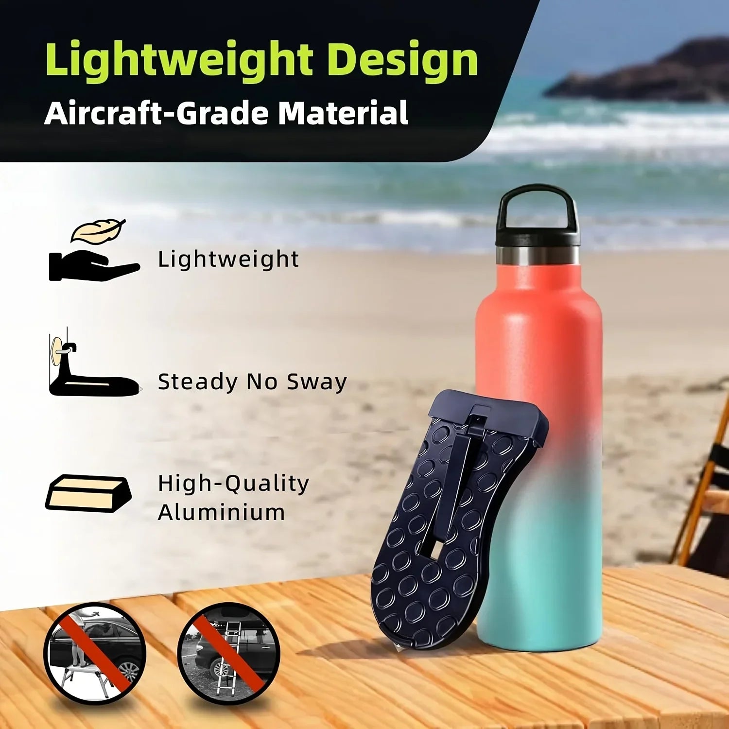 Vehicle Roof Step | Anti-Slip Door Hook Design