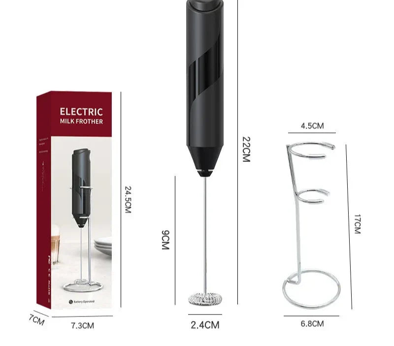 Electric Milk Frother | Professional Handheld Coffee Whisk