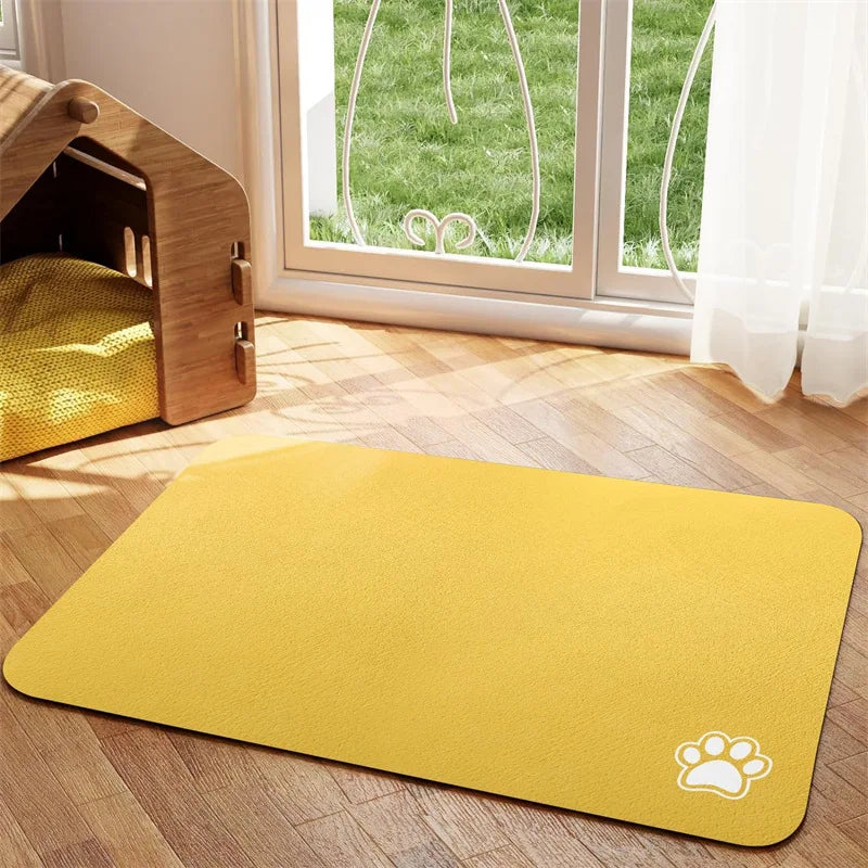 Pet Food Mat | Quick-Dry Absorbent Floor Protection