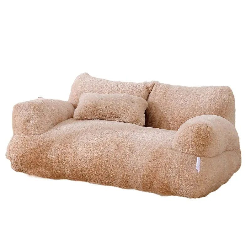 Plush Pet Sofa Bed | Cozy Winter Lounge for Cats