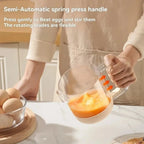 Kitchen Mixing Cup | Manual Stirring Beater With Spring Handle