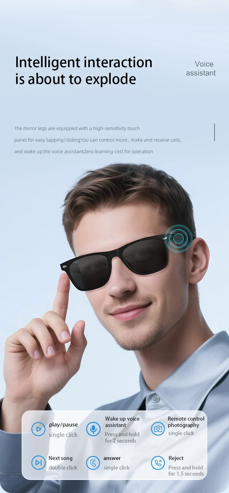 Smart Translation Sunglasses | AI-Powered Language Assistant