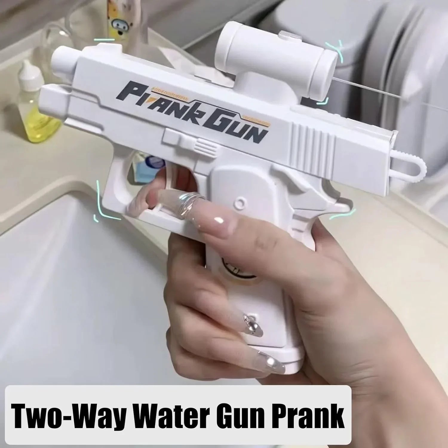 Two-Way Water Gun | Dual Spray Action Pistol