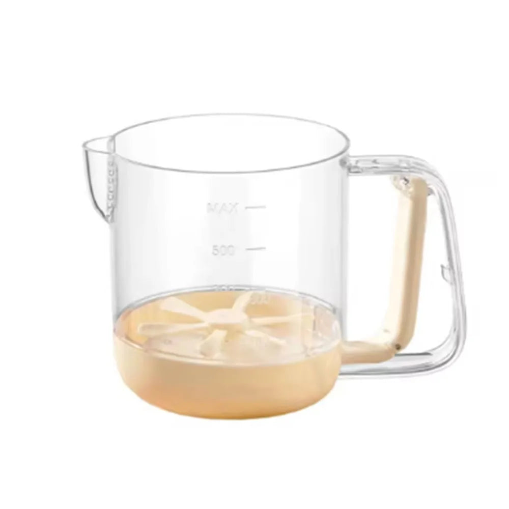 Kitchen Mixing Cup | Manual Stirring Beater With Spring Handle
