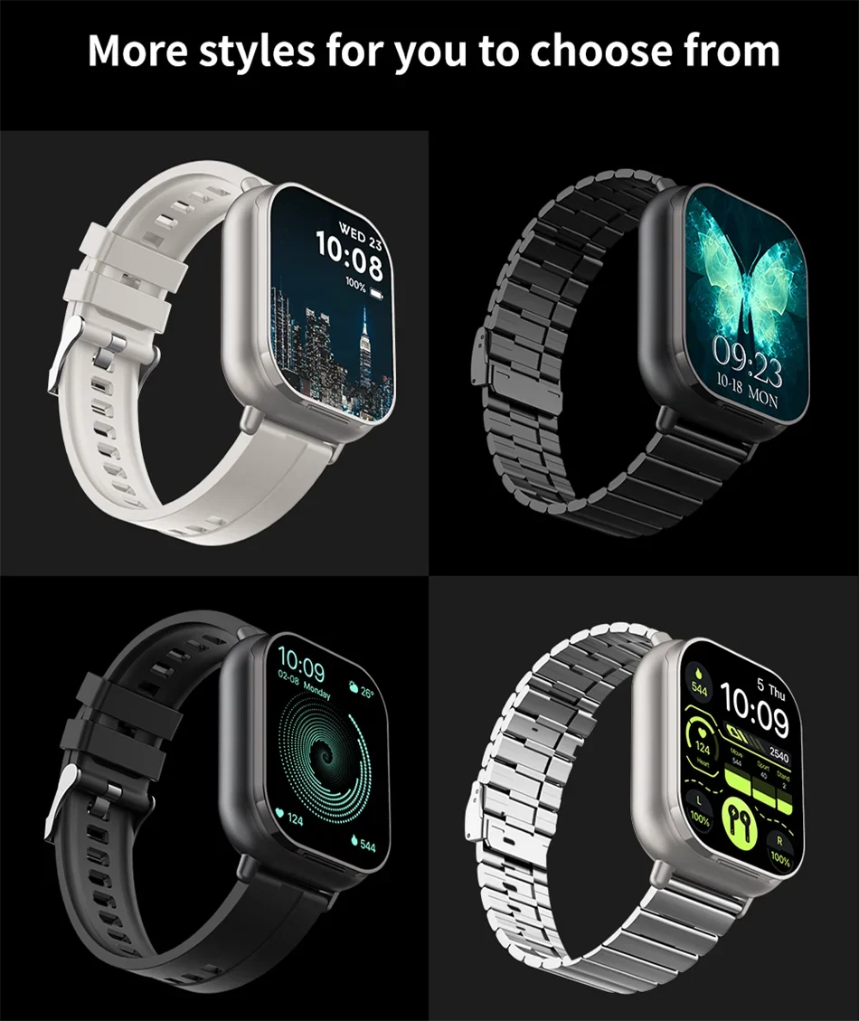 Smart Fitness Watch | 2-in-1 AMOLED With Wireless Earbuds
