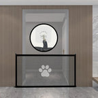 Retractable Pet Safety Gate | Mesh Barrier with Paw Print Design