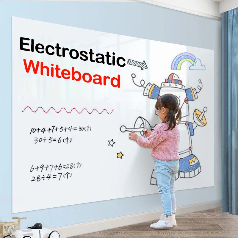 Educational Wall Whiteboard | Self-Adhesive Electrostatic Surface