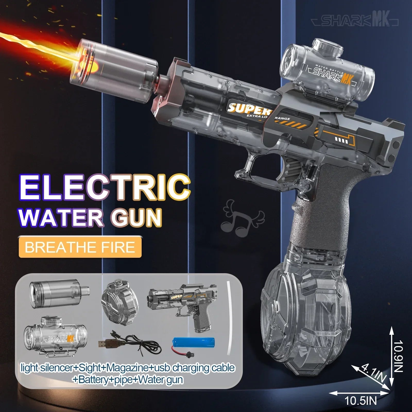 LED Water Gun | Automatic Electric Blaster With Light Effects
