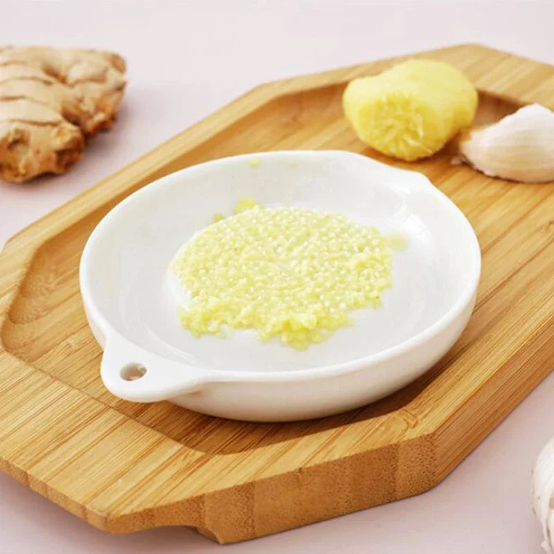 Ceramic Kitchen Grater | Premium White Grating Plate