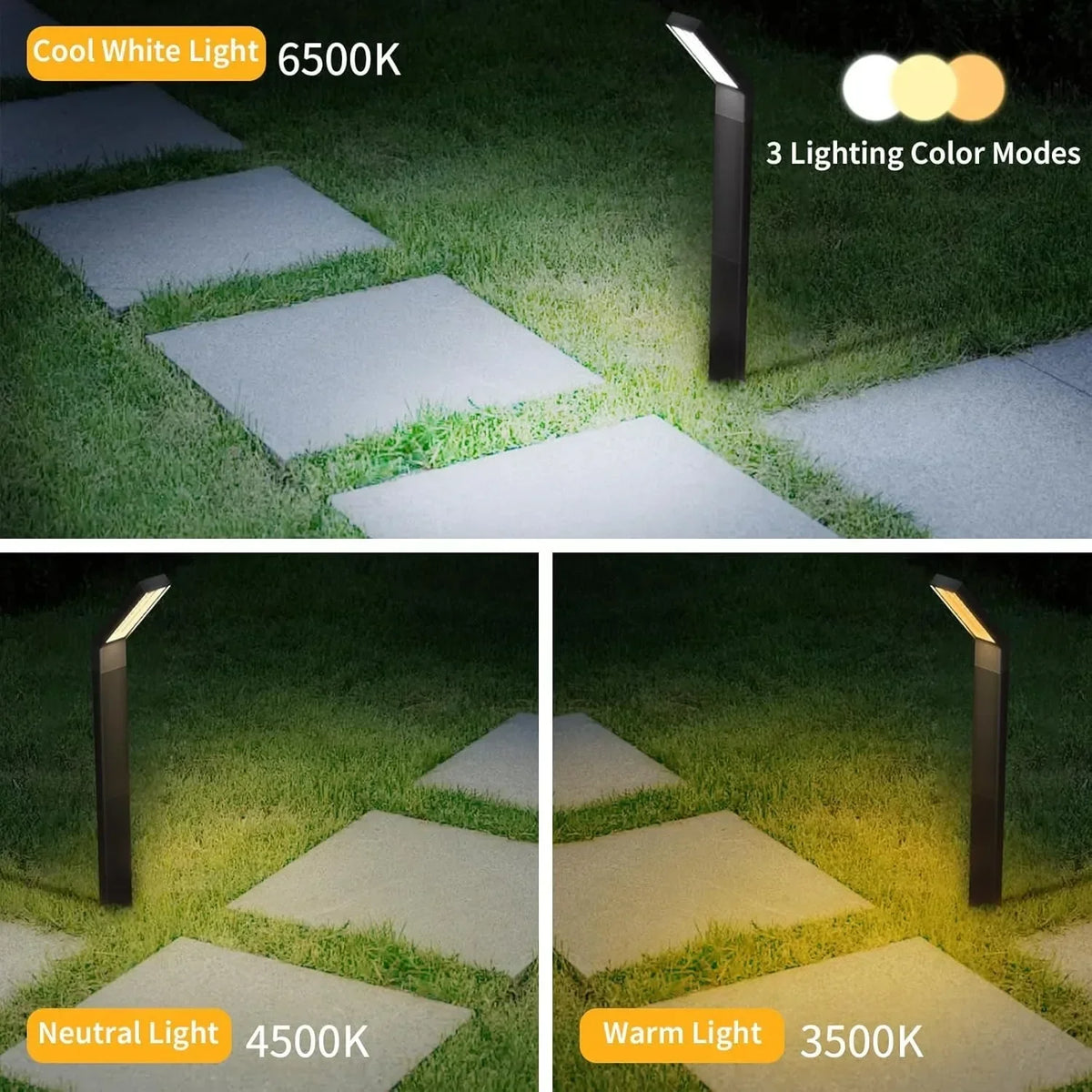 Modern Solar Path Lights | Adjustable LED Garden Lighting
